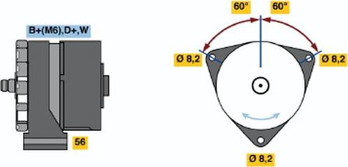 BOSCH 0120489710 - Генератор autozip.com.ua