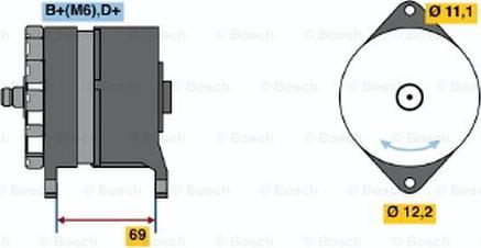 BOSCH 0 120 484 009 - Генератор autozip.com.ua