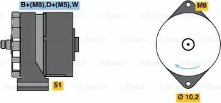 BOSCH 0 120 484 011 - Генератор autozip.com.ua