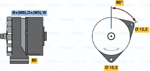 BOSCH 0 120 484 024 - Генератор autozip.com.ua