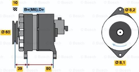 BOSCH 0 120 488 012 - Генератор autozip.com.ua