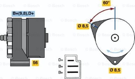 BOSCH 0 120 488 118 - Генератор autozip.com.ua