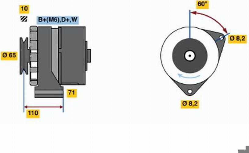 BOSCH 0120488131 - Регулятор напруги генератора autozip.com.ua