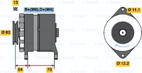 BOSCH 0 120 488 253 - Генератор autozip.com.ua