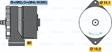 BOSCH 0 986 034 210 - Генератор autozip.com.ua