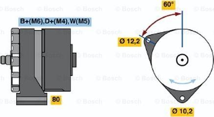 BOSCH 0 986 031 450 - Генератор autozip.com.ua