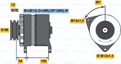 BOSCH 0 120 689 556 - Генератор autozip.com.ua