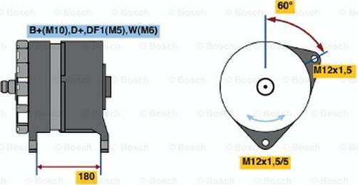 BOSCH 0 120 689 536 - Генератор autozip.com.ua