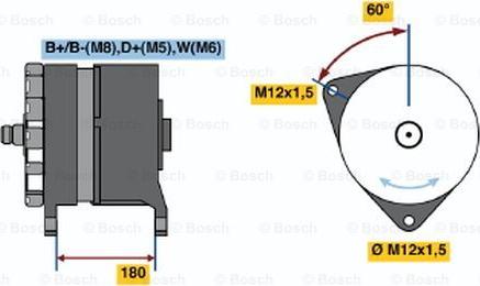 BOSCH 0 986 033 550 - Генератор autozip.com.ua