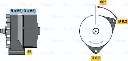 BOSCH 0 120 339 536 - Генератор autozip.com.ua