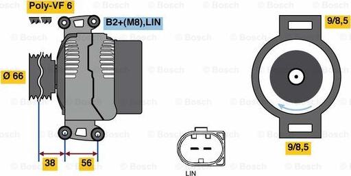 BOSCH 0 121 715 178 - Генератор autozip.com.ua