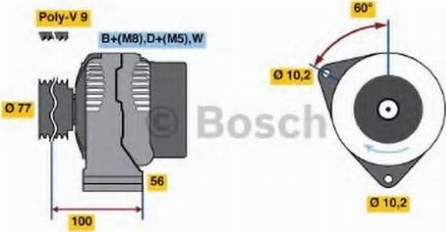 BOSCH 0 123 515 500 - Генератор autozip.com.ua