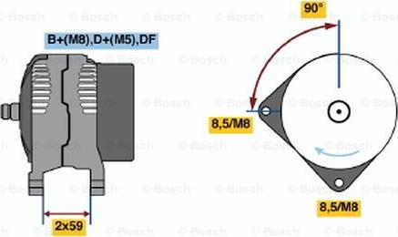 BOSCH 0 123 515 009 - Генератор autozip.com.ua