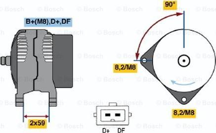 BOSCH 0 123 515 018 - Генератор autozip.com.ua