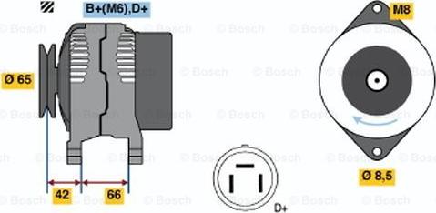 BOSCH 0 123 115 012 - Генератор autozip.com.ua