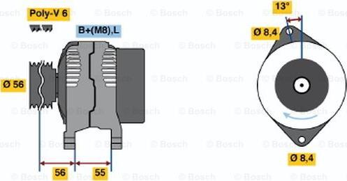 BOSCH 0 123 315 021 - Генератор autozip.com.ua