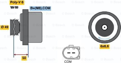 BOSCH 0 122 0AA 160 - Генератор autozip.com.ua