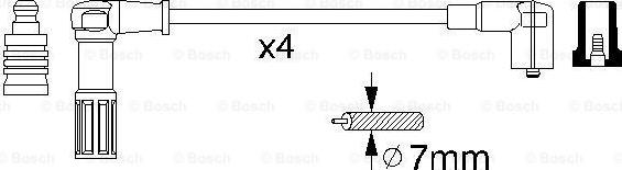 BOSCH 0 356 912 846 - Комплект проводів запалювання autozip.com.ua