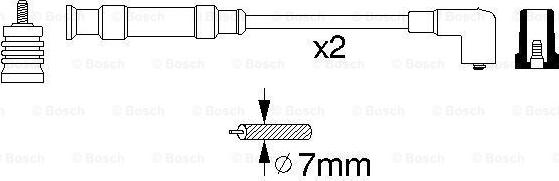 BOSCH 0 356 912 804 - Комплект проводів запалювання autozip.com.ua