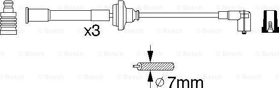 BOSCH 0 356 912 880 - Комплект проводів запалювання autozip.com.ua