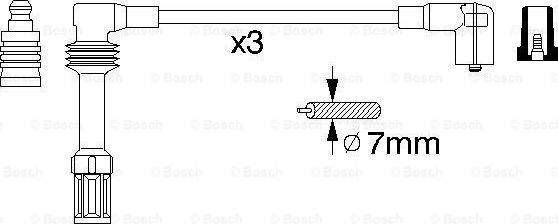 BOSCH 0 356 912 879 - Комплект проводів запалювання autozip.com.ua