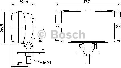 BOSCH 0 305 406 001 - Противотуманная фара autozip.com.ua