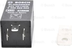 BOSCH 0 335 323 003 - Переривник покажчиків повороту autozip.com.ua