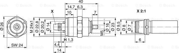 BOSCH 0 330 001 047 - Тягове реле, стартер autozip.com.ua