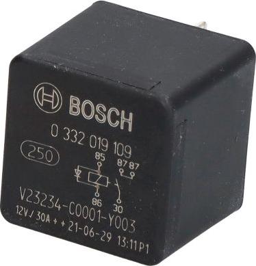 BOSCH 0 332 019 109 - Реле, робочий струм autozip.com.ua