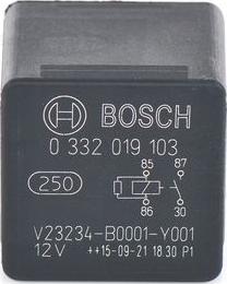 BOSCH 0 332 019 103 - Реле 12v 30a вир-во Bosch autozip.com.ua