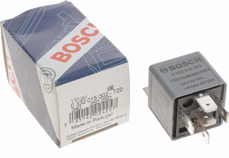 BOSCH 0 332 015 002 - Реле, робочий струм autozip.com.ua