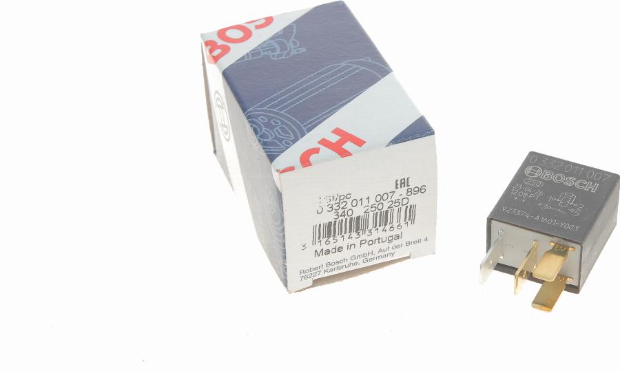 BOSCH 0 332 011 007 - Переривник покажчиків повороту autozip.com.ua