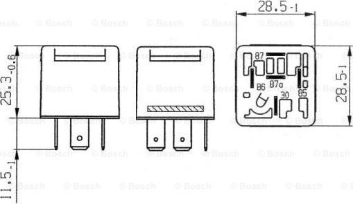 BOSCH 0 332 209 167 - Реле, робочий струм autozip.com.ua