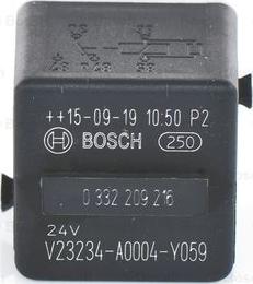 BOSCH 0 332 209 216 - Реле, звуковий сигнал autozip.com.ua