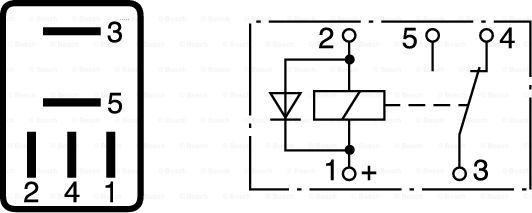 BOSCH 0 332 207 304 - Реле, робочий струм autozip.com.ua
