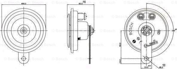 BOSCH 0 986 320 139 - Звуковий сигнал autozip.com.ua