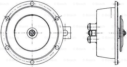 BOSCH 0 320 202 009 - Звуковий сигнал autozip.com.ua