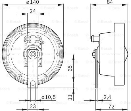 BOSCH 0 320 223 002 - Звуковий сигнал autozip.com.ua
