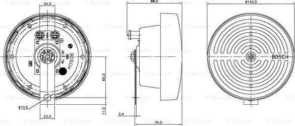 BOSCH 0 320 223 011 - Звуковий сигнал autozip.com.ua