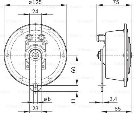 BOSCH 0 320 223 022 - Звуковий сигнал autozip.com.ua