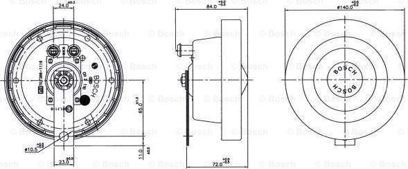 BOSCH 0 320 223 028 - Звуковий сигнал autozip.com.ua