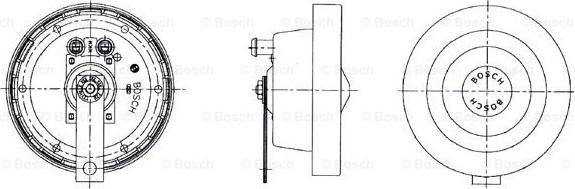 BOSCH 0 320 223 027 - Звуковий сигнал autozip.com.ua