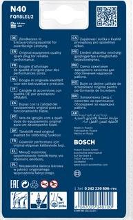 BOSCH 0 242 230 806 - Свічка запалювання autozip.com.ua