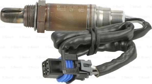 BOSCH 0 258 005 738 - Лямбда-зонд, датчик кисню autozip.com.ua