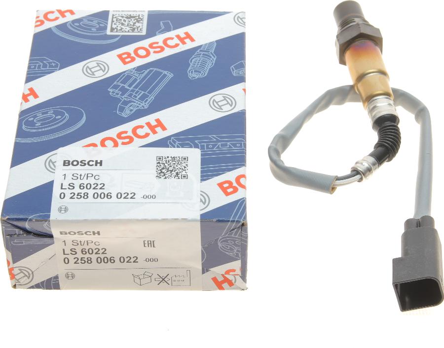 BOSCH 0 258 006 022 - Лямбда-зонд, датчик кисню autozip.com.ua