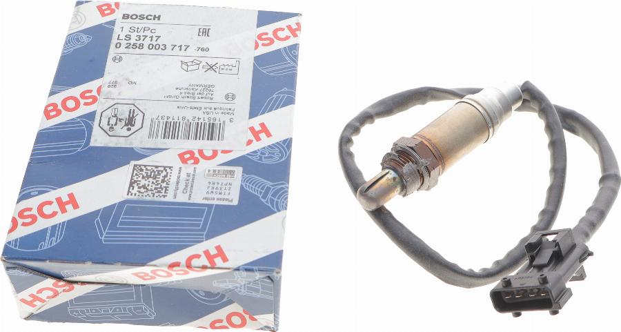 BOSCH 0 258 003 717 - Лямбда-зонд, датчик кисню autozip.com.ua