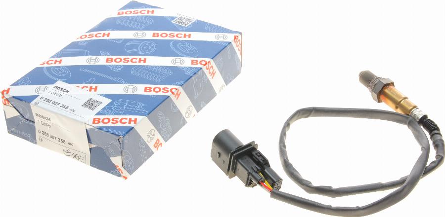 BOSCH 0 258 007 355 - Лямбда-зонд, датчик кисню autozip.com.ua