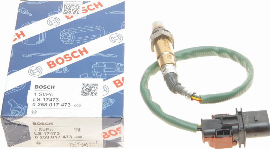 BOSCH 0 258 017 473 - Лямбда-зонд, датчик кисню autozip.com.ua