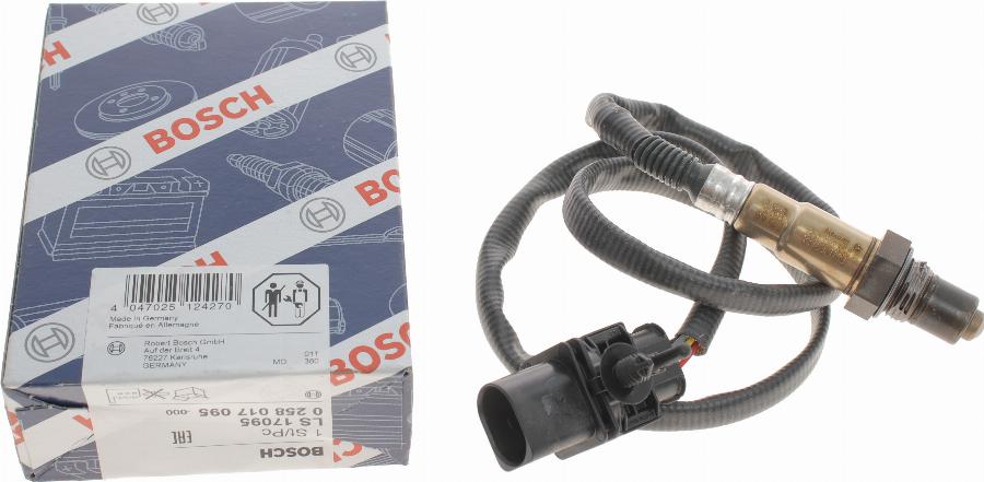 BOSCH 0 258 017 095 - Лямбда-зонд, датчик кисню autozip.com.ua