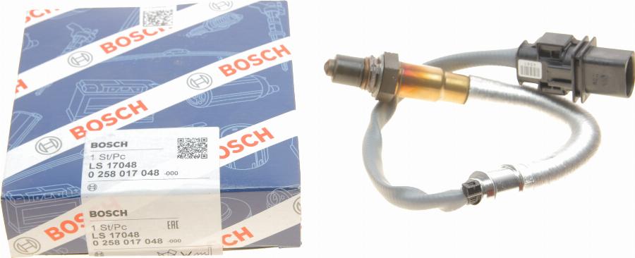 BOSCH 0 258 017 048 - Лямбда-зонд, датчик кисню autozip.com.ua